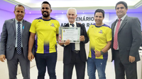 Comissão Organizadora do Campeonato Juazeirense recebe placa de Moção de Aplausos 