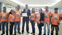 Comissão Organizadora do Campeonato Salgadense de Futsal recebe placa de Moção de Aplausos