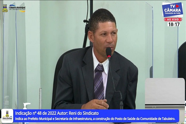 CONSTRUÇÃO DE POSTO DE SAÚDE NA COMUNIDADE DO TABULEIRO É SUGERIDA NO LEGISLATIVO