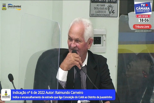 ENCASCALHAMENTO DE ESTRADA É SUGERIDA NA CÂMARA