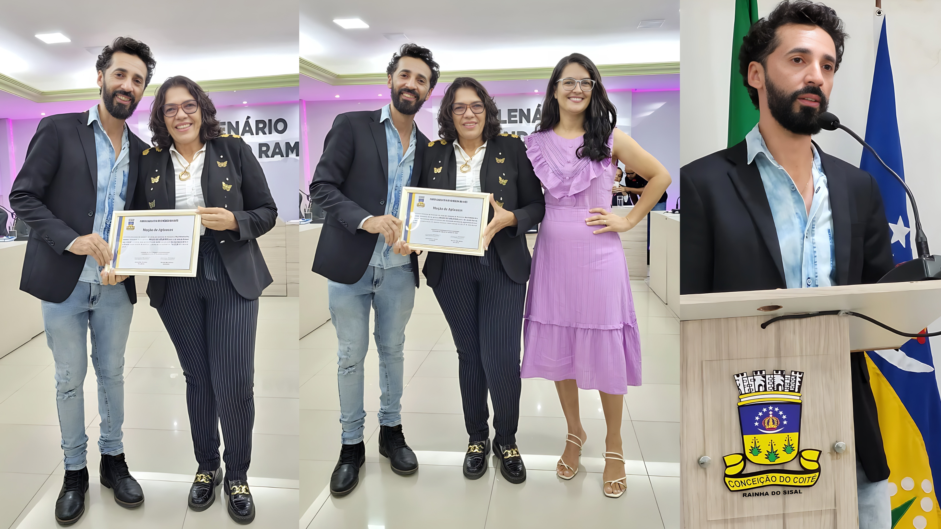 Jovem músico, Acácio Ferran, recebe placa de Moção de Aplausos