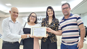 Paróquia São Roque recebe placa de Moção de Aplausos Paróquia São Roque recebe placa de Moção de Aplausos