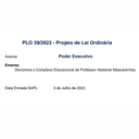 Aprovado projeto que demonina o Complexo Educacional Coiteense de Professor  Aberlado Mascarenhas