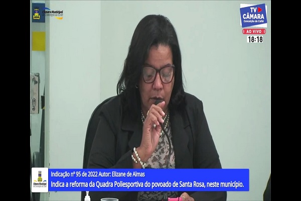 REFORMA DA QUADRA POLIESPORTIVA DO POVOADO DE SANTA ROSA É DISCUTIDA NA CÂMARA